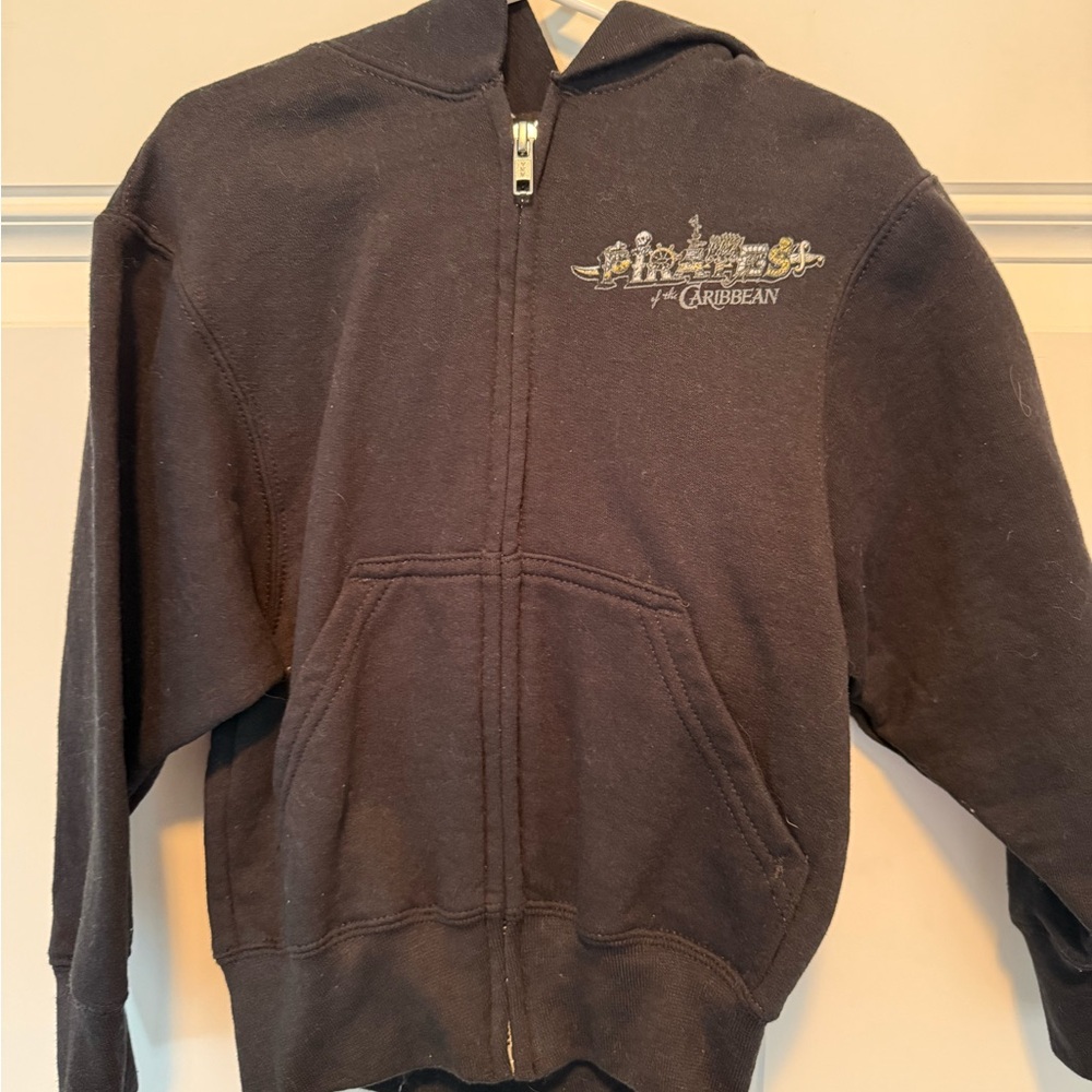 Disney parks Kids pirates of the Caribbean zip up hoodie